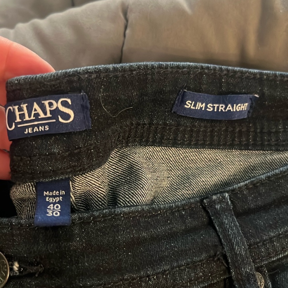🌹CHAPS SLIM STRAIGHT JEANS 40 x 30 new with out tags